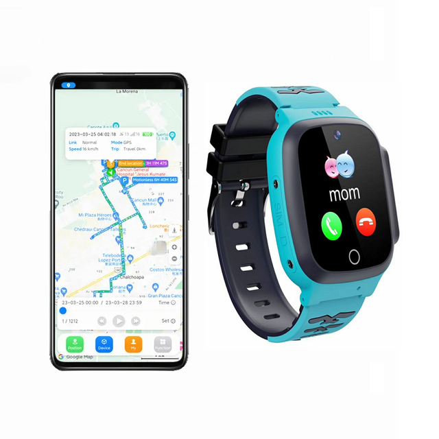 Kids Smartwatch 4G LTE GPS Tracker SOS Call Video Monitor IP67 Waterproof Children's Watch