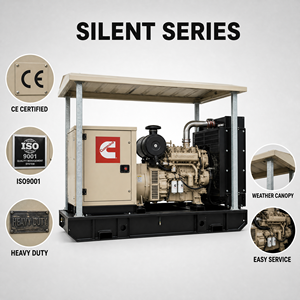 Groupe électrogène diesel 50-400KW, démarrage automatique, 1500/1800 tr/min, mobile, châssis ouvert, type super silencieux, contrôleur ATS inclus - Product Image 6