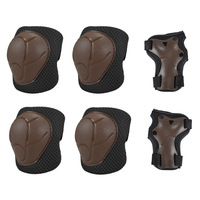 Ensemble complet de protection six pièces en fibre de polyester pour patinage à roulettes pour enfants, modèle original d'usine, pour sports de plein air