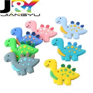 Dinosaur Baby teething Toys Chew Necklace for Best Infant Car Seat Toys Baby Shower Gifts