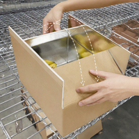 Boîte d'expédition isotherme pour aliments en carton ondulé, fabriquée à partir de matériaux recyclés écologiques, pour fruits frais, surgelés et sushis, personnalisable