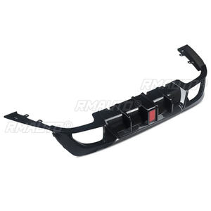 Magickit Rear <b>Diffuser</b> W/<b>LED</b> Light for 2019-2022 BMW 3-Ser G20 G28 Sport 330i M340i Carbon Color and Black - Product Image 5