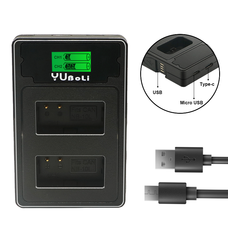Canon Powershot SX40 HS Charger Dual Rapid Battery Charger