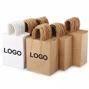 Bolsas de Papel Kraft Marrón Biodegradables y Ecológicas de Fábrica LH, Impresión Flexográfica para Comida para Llevar, Empaquetado para Supermercados - Product Image 2