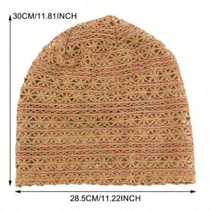 Bonnet en coton style ethnique pour femme, bonnet chimio, soin des cheveux, turban doux, foulard tendance - Product Image 2