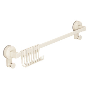 Milky White Suction Cup <b>Kitchen</b> <b>Hooks</b> Wall Mounted No Drill Storage Rack For Spoons Spatulas Pot Lids Knives Single Row - Product Image 5