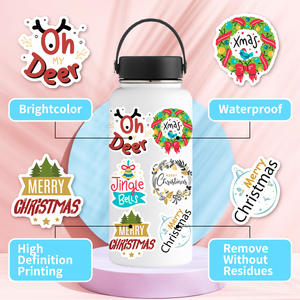 2024 nuevo 50 Uds saludos de Navidad <span class=keywords><strong>frases</strong></span> pegatinas de grafiti <span class=keywords><strong>para</strong></span> decoración de <span class=keywords><strong>pared</strong></span> de botella pegatina de regalo de Festival - Product Image 6