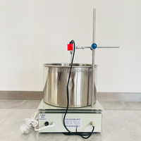 Instrumento Zhuocheng, pantalla Digital, agitador magnético de temperatura constante, equipo de laboratorio de recolección de calor, baño de aceite 20L