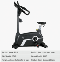 Vélo d'exercice couché haut de gamme avec dossier rembourré, résistance réglable, silencieux, pour perte de poids et fitness en intérieur