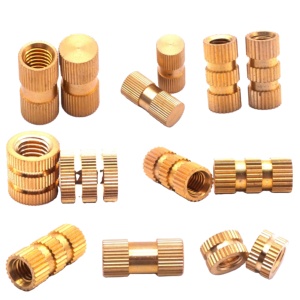 Nhà máy trực tiếp tùy chỉnh Knurled chèn hạt M1 M1.2 M1.4 <span class=keywords><strong>M1.6</strong></span> M2 M2.5 M3 M4 M5 M6 M8 M10 M12 1/4-20 đồng thau chèn hạt cho nhựa - Product Image 2