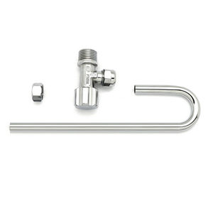 Robinet WC mâle 1/2 pouce avec vanne de remplissage en J 1/2 pouce pour réservoir de toilettes - Product Image 1