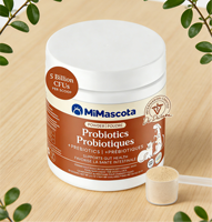 Poudre de probiotiques avec graines de citrouille pour chiens et chats – Favorise la santé intestinale, le système immunitaire, l'énergie et la beauté du pelage – Absorption rapide