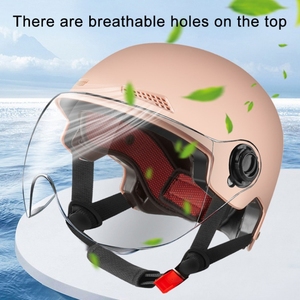 Casco Corto Protettivo Unisex Leggero per Moto, Effetto Satinato, con Specchietto Integrato - Articolo per Esterni e Uso Domestico, Vendita Calda - Product Image 6