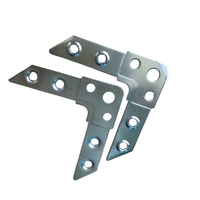 Accessoires pour système HVAC Alida T20, plaque d'acier galvanisé laminé à chaud, code d'angle carré pour fixation de conduit, 2,5 mm