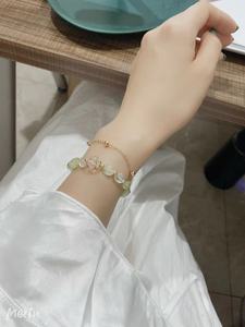 Venta caliente ajustable fina mujer cuenta cristal pulsera joyería de moda colgante pulsera - Product Image 4
