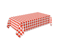 Mantel Impermeable de Poliéster Tejido, Rectangular, a Cuadros, Lavable y Reutilizable para Cenas al Aire Libre, Fiestas, Venta al Por Mayor