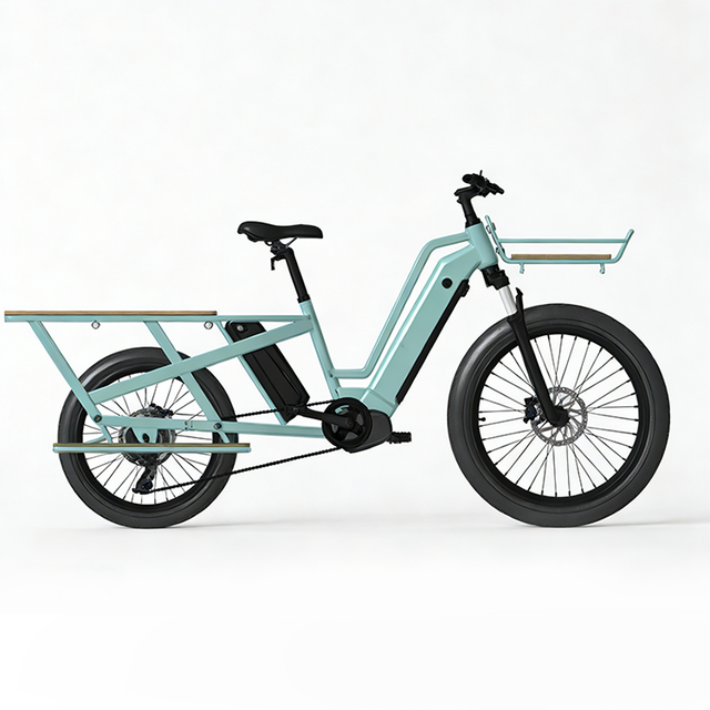 Freight Electric Bicycle 750W 36V Lithium Battery Central Motor Fat Tire Brushless Large Capacity Cargo Bike