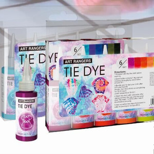 Kit de Teñido Anudado DIY, Set de <span class=keywords><strong>Pintura</strong></span> Textil, Pigmento de Color Permanente <span class=keywords><strong>para</strong></span> Camisetas y <span class=keywords><strong>Ropa</strong></span>, Creación Artesanal de Teñido Anudado a Mano - Product Image 2