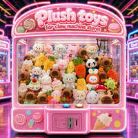 Jouets en peluche écologiques mélangés pour machines à pinces et jeux d'arcade – Assortiment de petits peluches mignonnes et douces