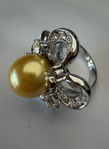 Anillo Tradicional Ajustable de Lujo con Cristales Multicolores, Bañado en Oro, con Piedras Preciosas Naturales Arcoíris para Mujer, Hecho en China - Product Image 1