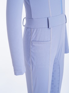 Mono de equitación unisex para niños, conjunto de equitación de manga larga con cuello alto, cremallera frontal, cinturón integrado, traje de entrenamiento personalizado - Product Image 4