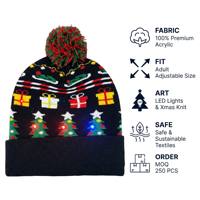 Unisex di alta qualità Santa LED cappello rapido campione basso MOQ 3D ricamo natale ciclismo pesca mimetica a pois leopardati