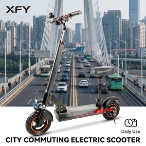 Trottinette électrique XFY OEM avec logo personnalisé par impression laser, 48V 18AH, robuste, tout-terrain, 10 pouces, pliable, rapide, pour adultes - Product Image 1