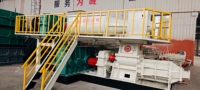 Ligne de production de machines automatiques Xinxing pour la fabrication de blocs creux motorisées, extrudeuse sous vide haute performance pour argile, capacité max. 10t/h