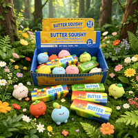 Nouvelles balles à presser Squishy réalistes, grandes, 3D, non toxiques, écologiques, en TPE/PU, jouet beurre rose, jouet de décompression pour fêtes d'enfants