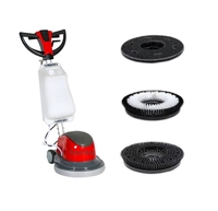 Machine de nettoyage de brosse de sol à disque unique commerciale moteur de refroidissement par air en cuivre longue machine de nettoyage de tampon de sol avec CE
