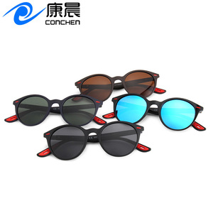 Lunettes de soleil rondes pour homme Conchen, polarisées UV400, monture PC, verres TAC, pour la conduite, la pêche, les sorties, protection solaire - Product Image 2