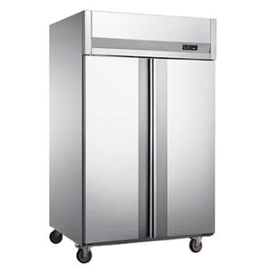 Nuovo <span class=keywords><strong>frigorifero</strong></span> verticale e <span class=keywords><strong>congelatore</strong></span> <span class=keywords><strong>2</strong></span> <span class=keywords><strong>porte</strong></span> in acciaio inox di lusso commerciale di refrigerazione da cucina - Product Image 2