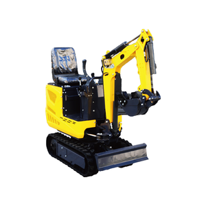 Mini-excavatrice sur chenilles SFJX jaune, équipement de construction hydraulique pour usage extérieur - Product Image 2