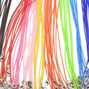 Lote de <span class=keywords><strong>10</strong></span> Cadenas de Cuero para Pulseras, Dijes Colgantes con Cierre de Langosta, Accesorios para Hacer Joyería, Cordón de <span class=keywords><strong>1</strong></span>.5 <span class=keywords><strong>mm</strong></span> - Product Image 2
