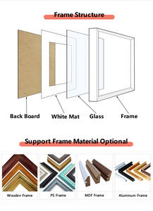 Cadre en bois personnalisé pour lettres émaillées, boîte à ombre créative, vitrine de présentation, souvenir de musée, cadeau, décoration de bureau à domicile - Product Image 6