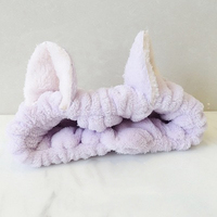 Femmes mignon chat Kitty oreille velours bandeau Texture douce tissu cheveux accessoires maquillage soins de la peau bonne qualité élastique bandeau