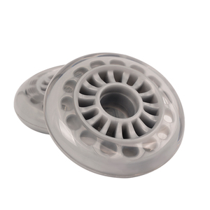 Nhựa ngoài trời PU 50mm 60mm 64mm nhấp nháy Con lăn hành lý bánh xe cho túi hành lý - Product Image 2