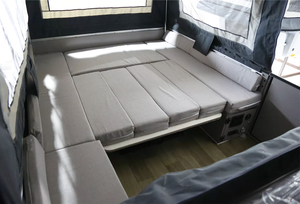 Remorque pliante tout-terrain avec <span class=keywords><strong>tente</strong></span>, remorque légère à plancher rigide <span class=keywords><strong>pour</strong></span> le camping et les voyages en véhicule tout-terrain - Product Image 2