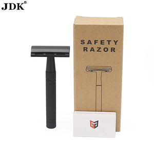 Maquinilla <span class=keywords><strong>de</strong></span> <span class=keywords><strong>afeitar</strong></span> <span class=keywords><strong>de</strong></span> seguridad <span class=keywords><strong>de</strong></span> doble filo para hombre JDK con mango <span class=keywords><strong>de</strong></span> metal profesional y logotipo personalizado - Product Image 1