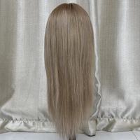 Perruque en cheveux humains naturels avec dentelle frontale, invisible, sans couture, résistante à la chaleur, brillance naturelle, qualité supérieure, cheveux humains non traités, prête à être expédiée
