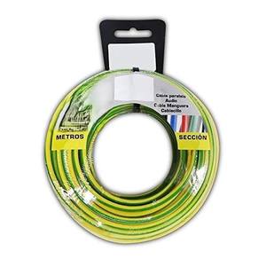 Carrete de cable bicolor H07Z1-K de 4 mm, 25 m, ideal para instalaciones eléctricas y conexiones seguras. - Product Image 1