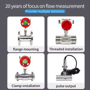 Flowmeter elektromagnetik cerdas industri terintegrasi, Stainless Steel Digital LCD OEM dapat disesuaikan limbah elektronik - Product Image 6