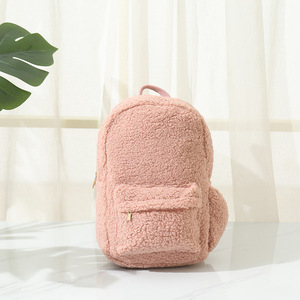Teenager Mädchen Plüsch niedlichen weichen Teddy Schul rucksack Gürtel tasche Mode Sporttasche Frauen Sherpa Rucksäcke - Product Image 3