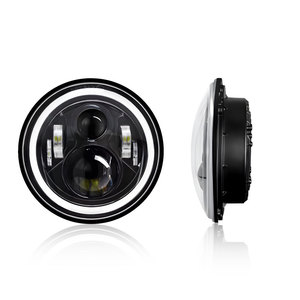 QIDEWIN ไฟหน้ารถจักรยานยนต์ขนาด 7 นิ้ว LED วงแหวนสีฟ้าสีขาวไฟรถออฟโรด - Product Image 5
