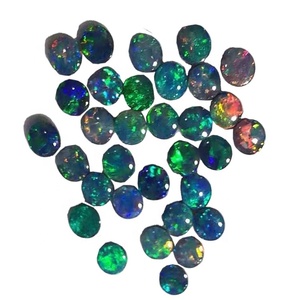 Lot de cabochons en différentes tailles <span class=keywords><strong>opale</strong></span> noir éthiopien, pierres précieuses naturelles en vrac, livraison gratuite - Product Image 5