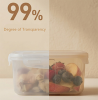 Boîte alimentaire en silicone hermétique pour congélateur, boîte de préparation de repas anti-fuite pour la conservation des restes, cuisine, maison, bureau, voyage