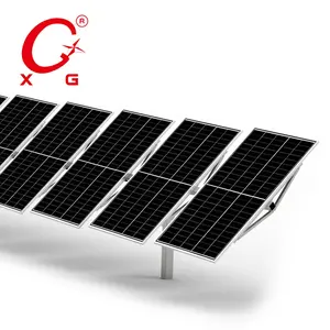 Tilted Full Automatic Single Axis Solar PhotoVoltaic Tracking System Home Clean Energy 50kW Smart Tracker Sun Power Solar Power