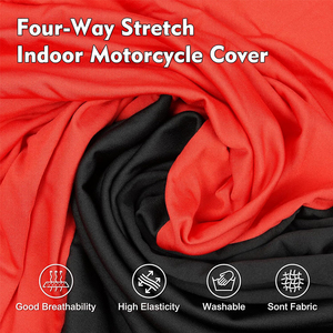 Funda para Motocicleta de Interior, Nuevo Estilo, Dos Colores, Resistente al Polvo y a los Arañazos, Súper Elástica - Product Image 2