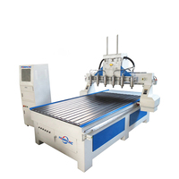 Routeur CNC Jinan Mosencnc Chine 5 kW 1325 6 axes, machine de découpe 3D avec tête multi-broches |   Prix d'usine et accessoires complets
