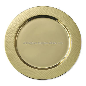 Assiette de service en métal de qualité supérieure pour la maison et le restaurant à bon prix Assiette de service de vaisselle au design moderne - Product Image 2